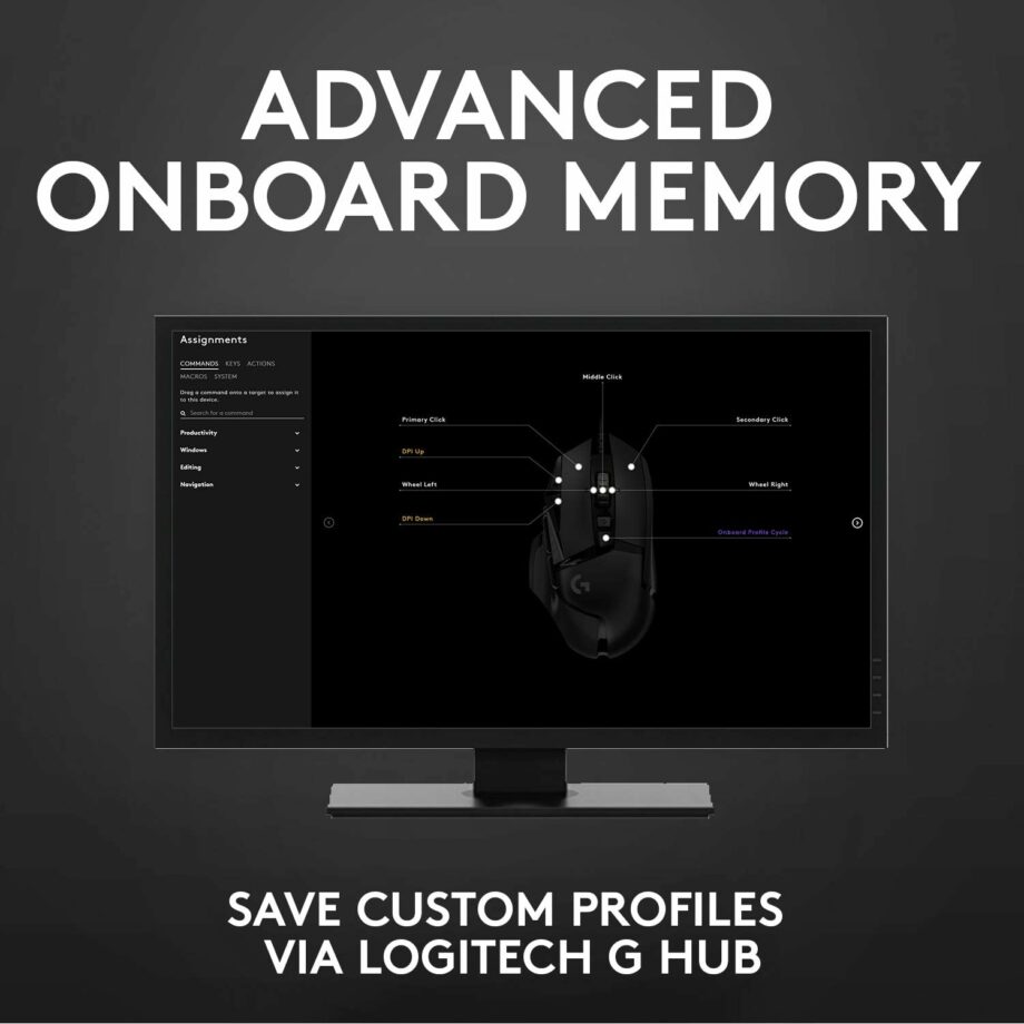 Logitech G502 Hero RGB 25,600 DPI High Performance Gaming Mouse
