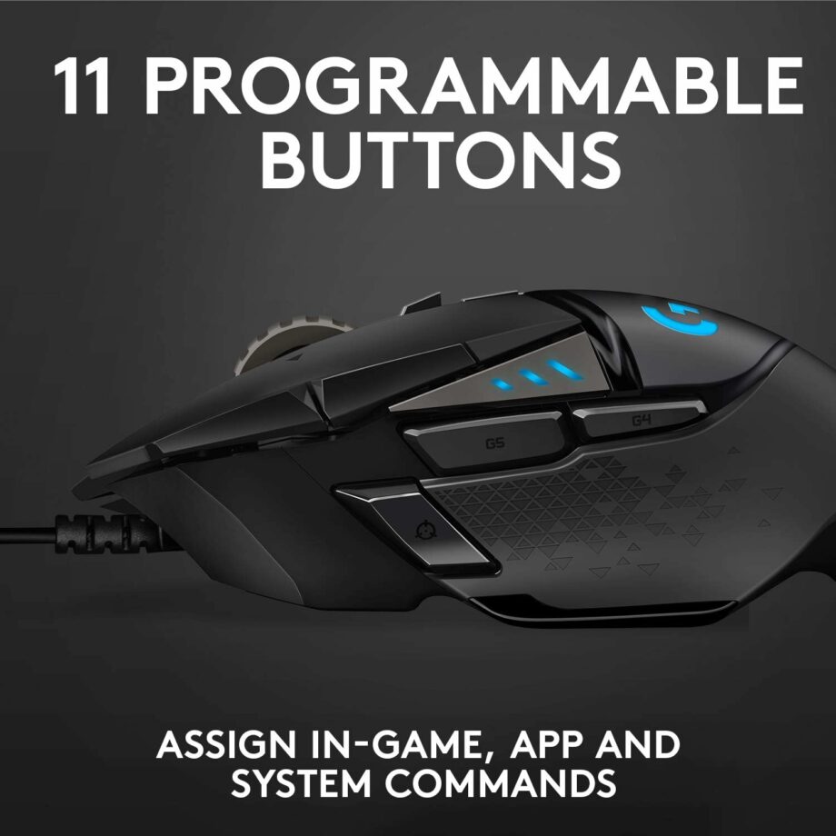 Logitech G502 Hero RGB 25,600 DPI High Performance Gaming Mouse