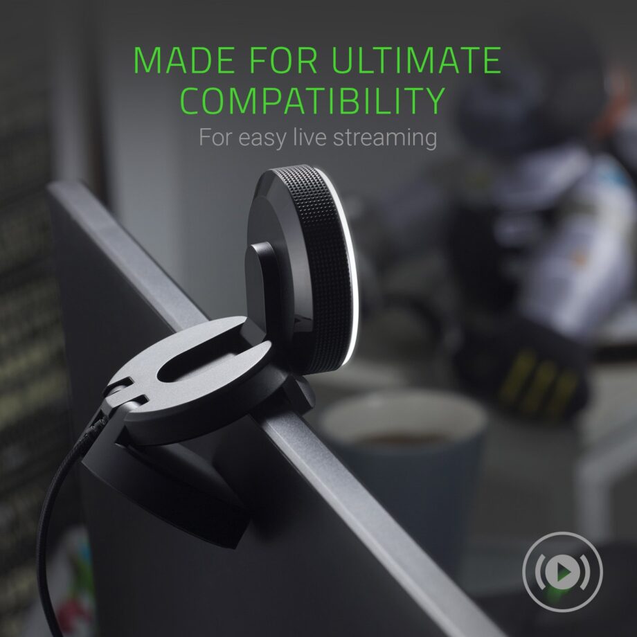 Razer Kiyo Ring Light w/ Adjustable Brightness Streaming Webcam
