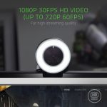 Razer Kiyo Ring Light w/ Adjustable Brightness Streaming Webcam
