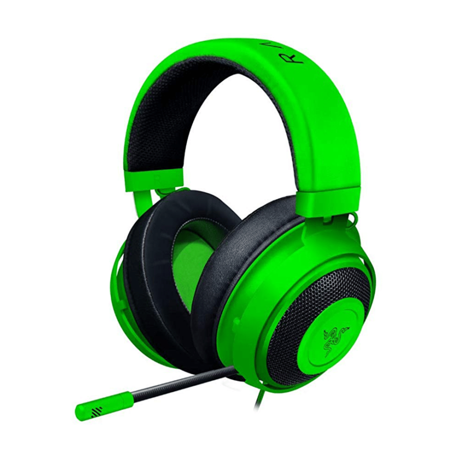 Razer Kraken Gaming Headset 2019: Aluminum Frame - Retractable Noise Cancelling Mic - Green