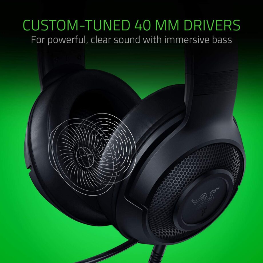 Razer Kraken X Ultralight 7.1 Surround Sound Gaming Headset - Black