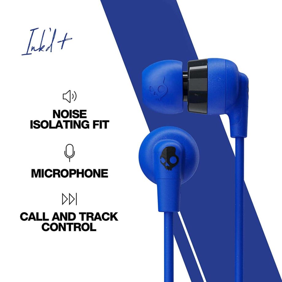 Skullcandy Ink'd Plus In-Ear Earbud - Cobalt Blue
