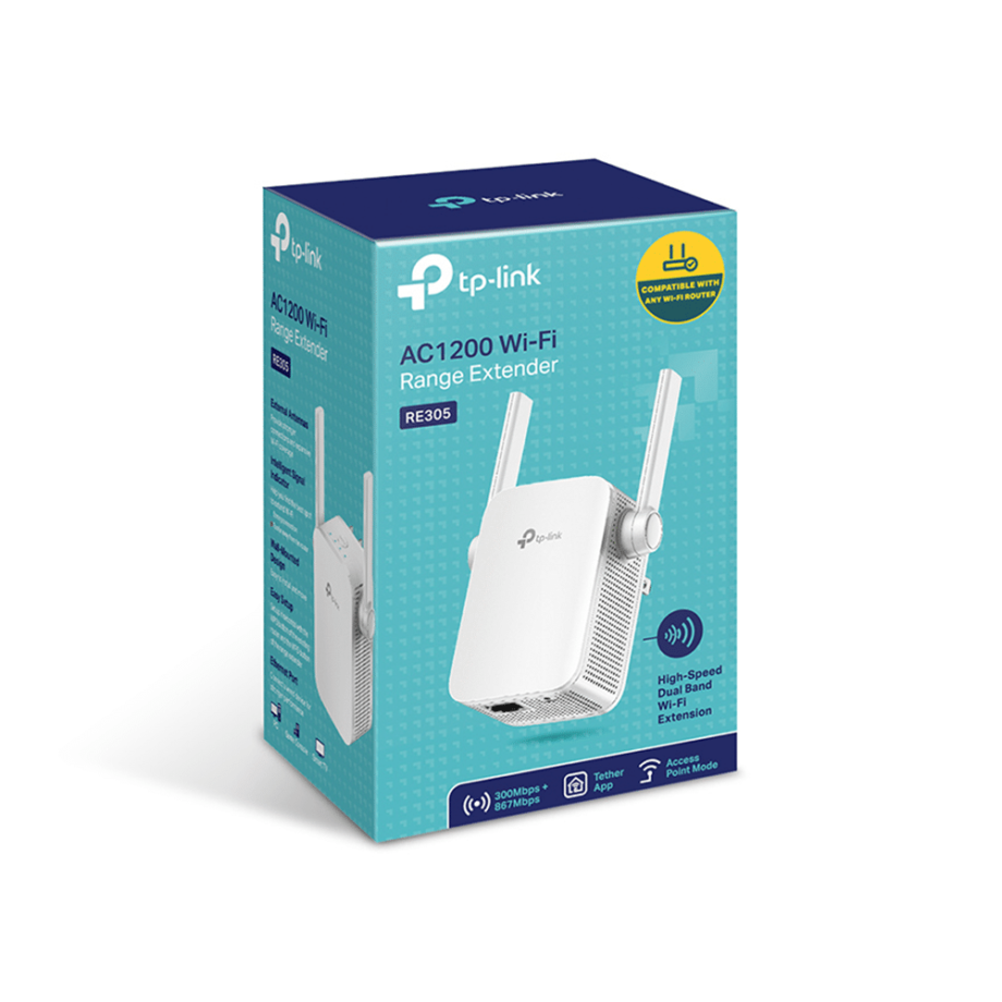 TP-Link RE305 AC1200 Dual Band WiFi Range Extender (RE305)