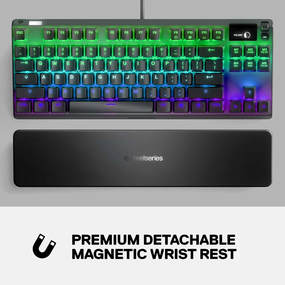 SteelSeries Apex 7 TKL RGB Compact Mechanical Gaming Keyboard - Linear and Quiet (Red Switch)
