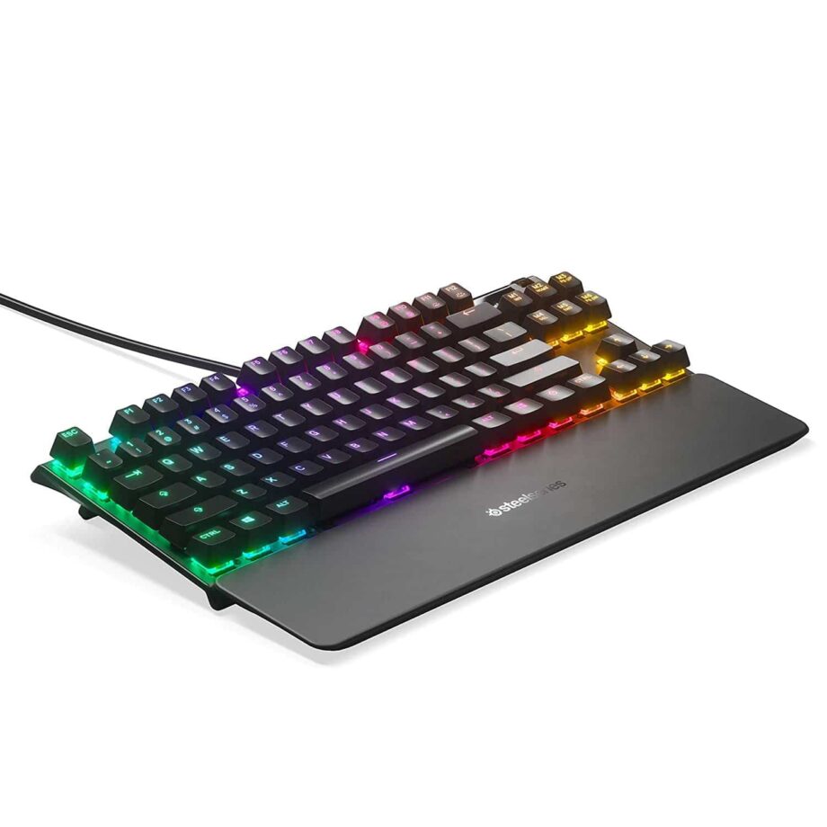 SteelSeries Apex 7 TKL RGB Compact Mechanical Gaming Keyboard - Linear and Quiet (Red Switch)