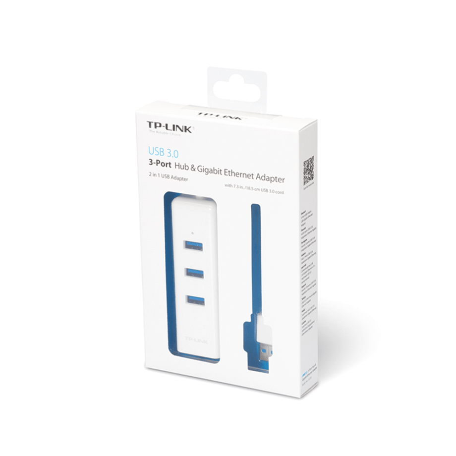 TP-Link USB 3.0 3-Ports HUB and Gigabit Ethernet Adapter