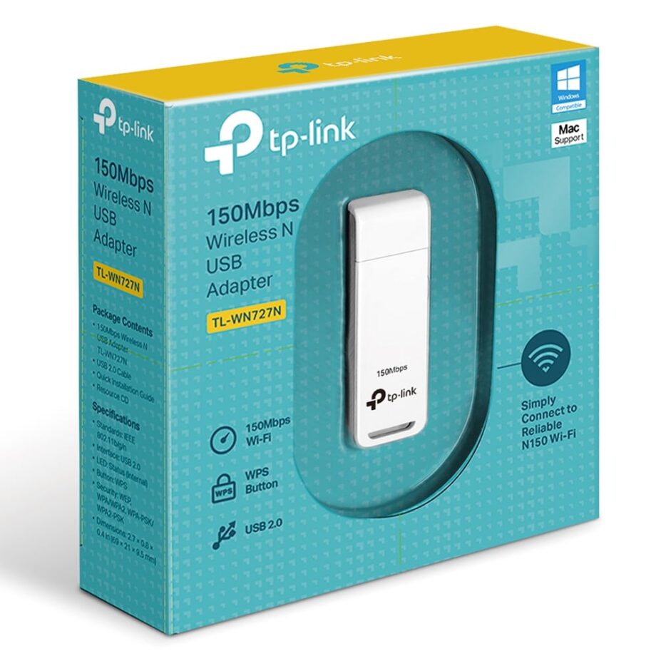 TP-Link 150Mbps Wireless N USB Adapter (TL-WN727N)
