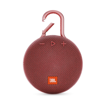 JBL Clip 3 Portable Waterproof Wireless Bluetooth Speaker - Red