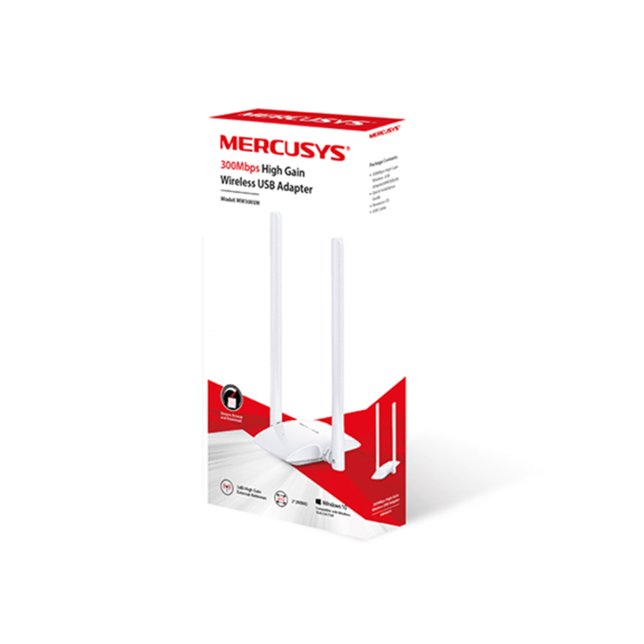 Mercusys 300Mbps High Gain Wireless USB Adapter (MW300UH)