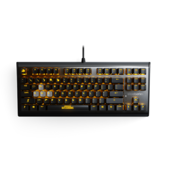 SteelSeries Apex M750 TKL PUBG Edition RGB Tenkeyless Mechanical Gaming Keyboard - Linear & Quiet Switch