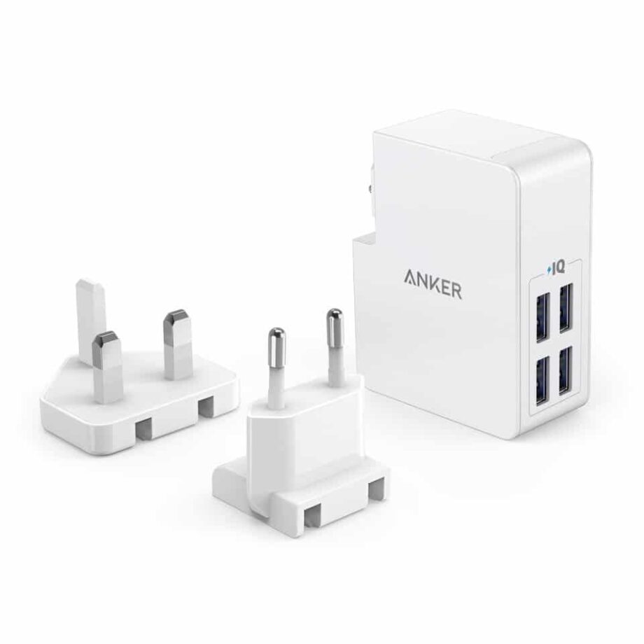 Anker PowerPort 4 Lite 27W 4-Port USB Charger with PowerIQ