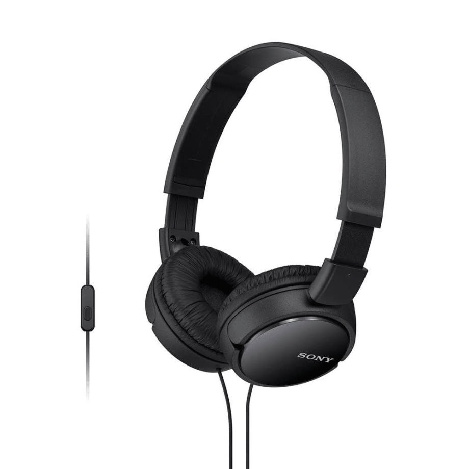 Sony MDRZX110AP ZX Series Extra Bass Headset with Mic - Black