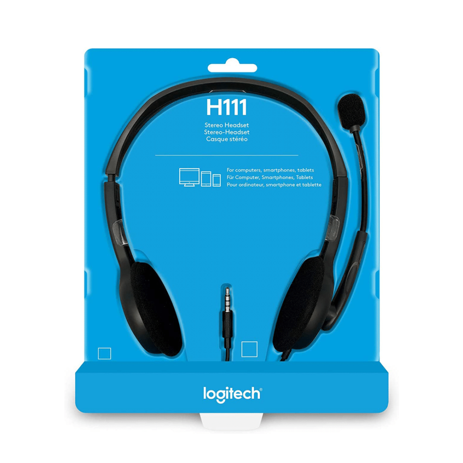 Logitech H111 Stereo Headset - Single Jack