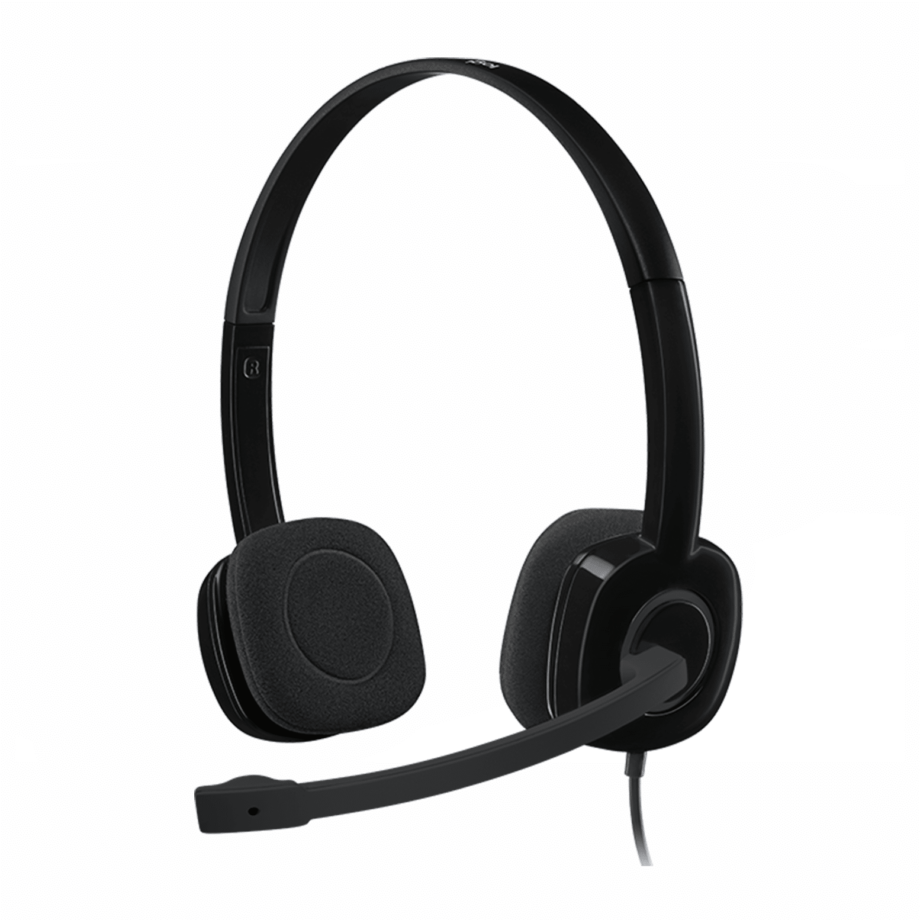Logitech H151 Stereo Headset (Single Jack) - Black