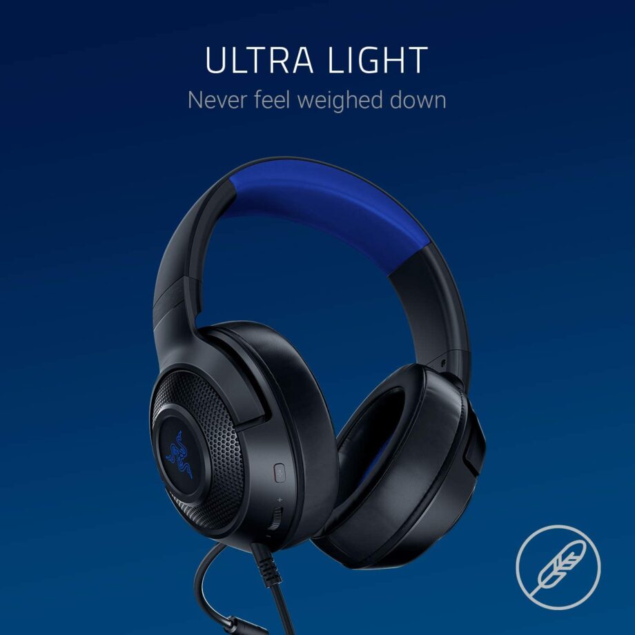 Razer Kraken X for Console Gaming Headset – Black/Blue