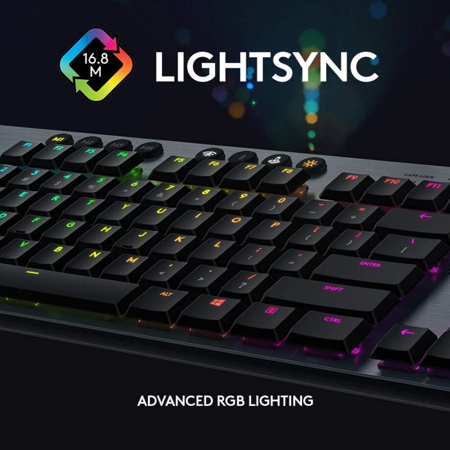 Logitech G915 RGB Wireless Mechanical Gaming Keyboard (Clicky)