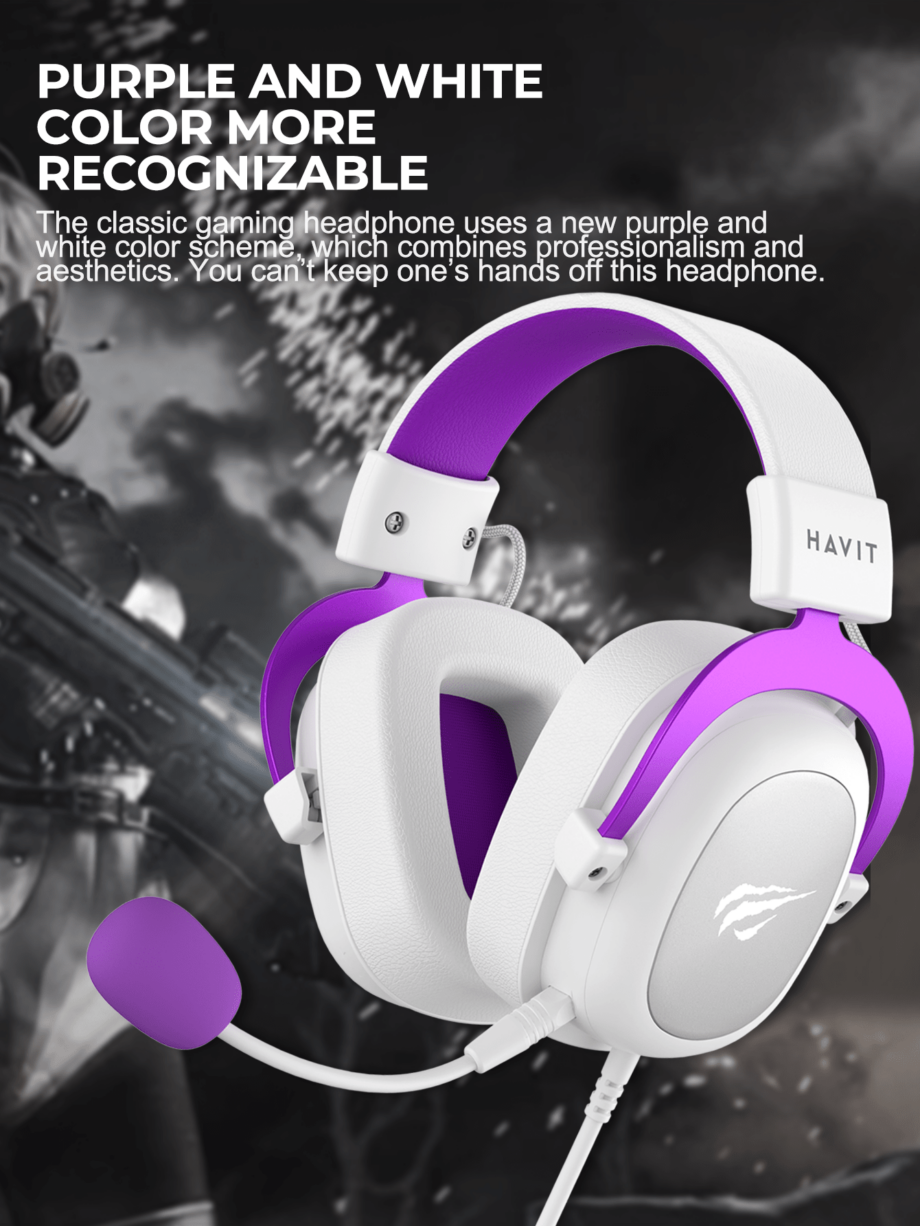 Havit H2002D Multi-Platform Gaming Headset - Pink