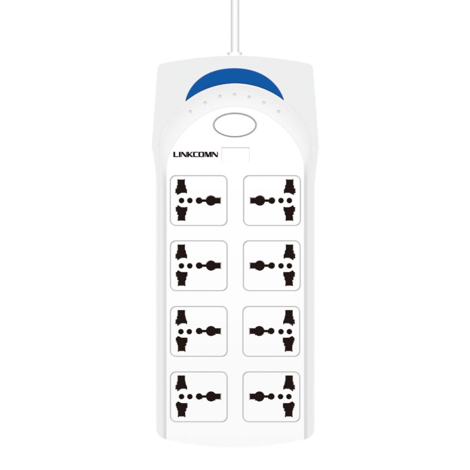 Linkcomn Power Strip 8-Sockets 5m-Power Cord – [LC-PS801]