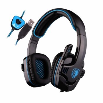 Sades SA901 7.1 Surround  Sound Gaming Headset - Blue