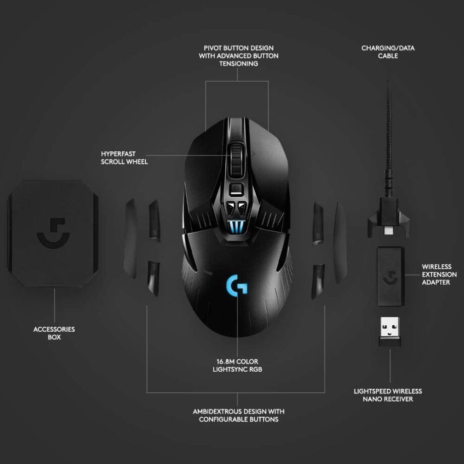 Logitech G903 Hero RGB LIGHTSPEED Wireless Gaming Mouse