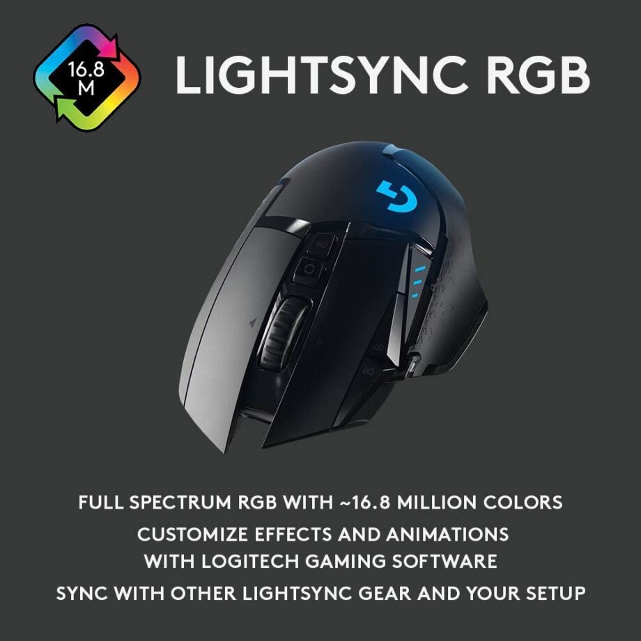 Logitech G502 HERO LIGHTSPEED RGB Wireless Gaming Mouse