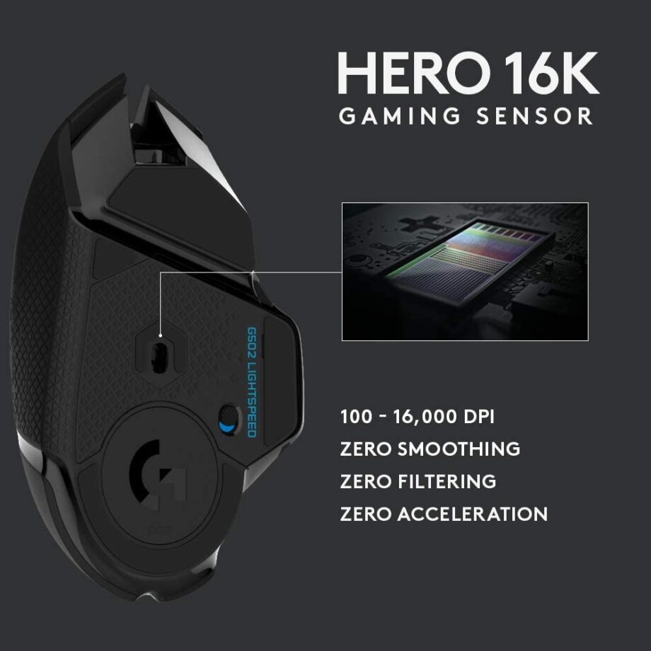 Logitech G502 HERO LIGHTSPEED RGB Wireless Gaming Mouse