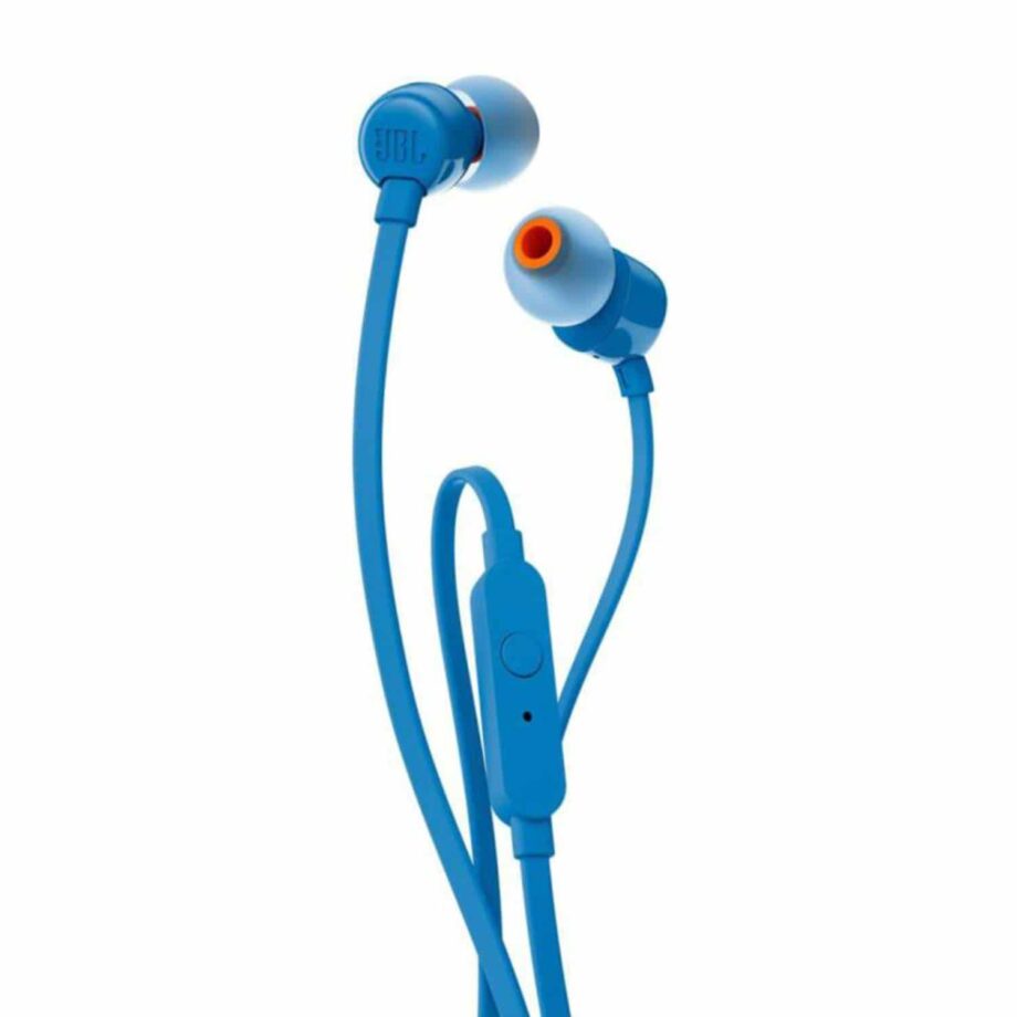 JBL Tune 110  In-Ear Earbuds with Mic – Blue