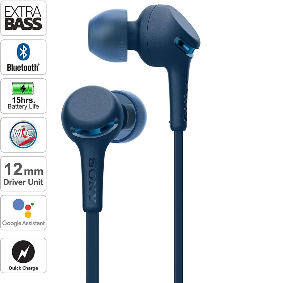 Sony WI-XB400 Wireless In-Ear Extra Bass Earbuds - Blue