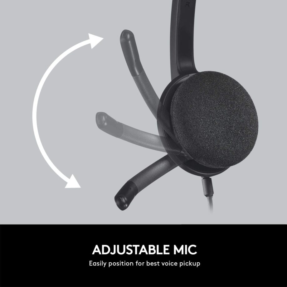 Logitech H340 USB Stereo Headset with Noise Cancelling Microphone