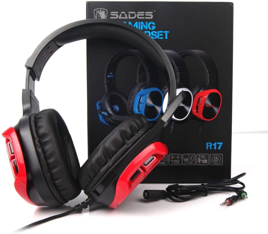Sades R17 Multi-Platform Gaming Headset - Red