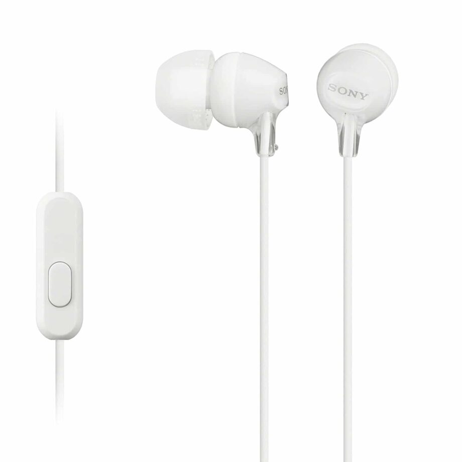 Sony MDREX15AP In-Ear Earbud with Mic - White