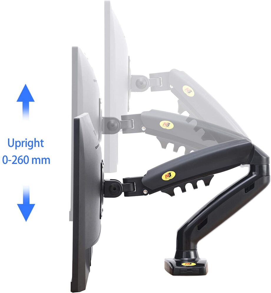 North Bayou F80 Monitor Arm with Gas Spring for 17-30''Monitors