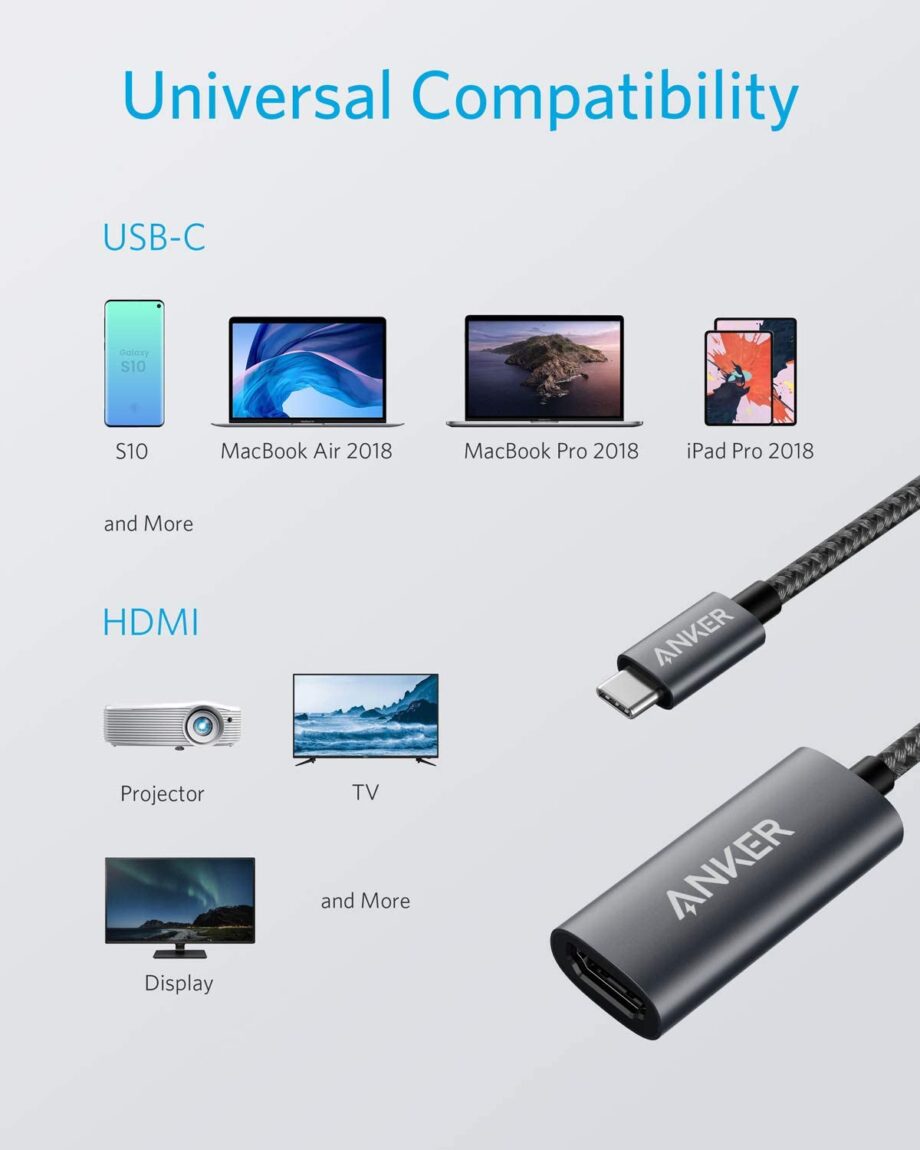 Anker 310 USB C to HDMI Adapter (4K@60Hz)