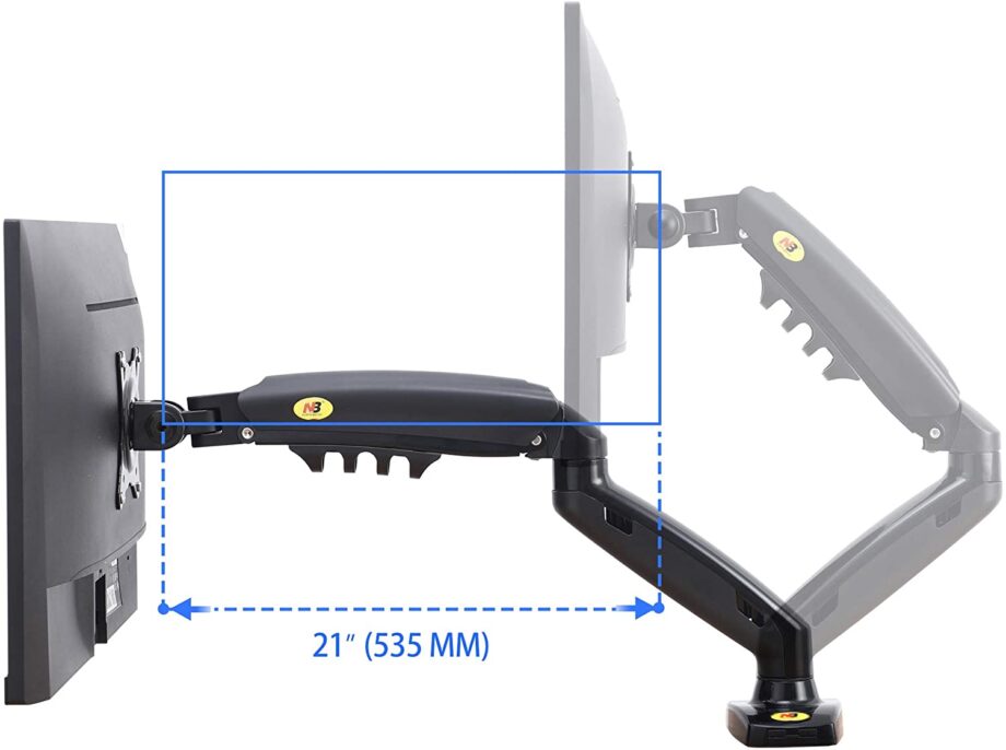 North Bayou F80 Monitor Arm with Gas Spring for 17-30''Monitors