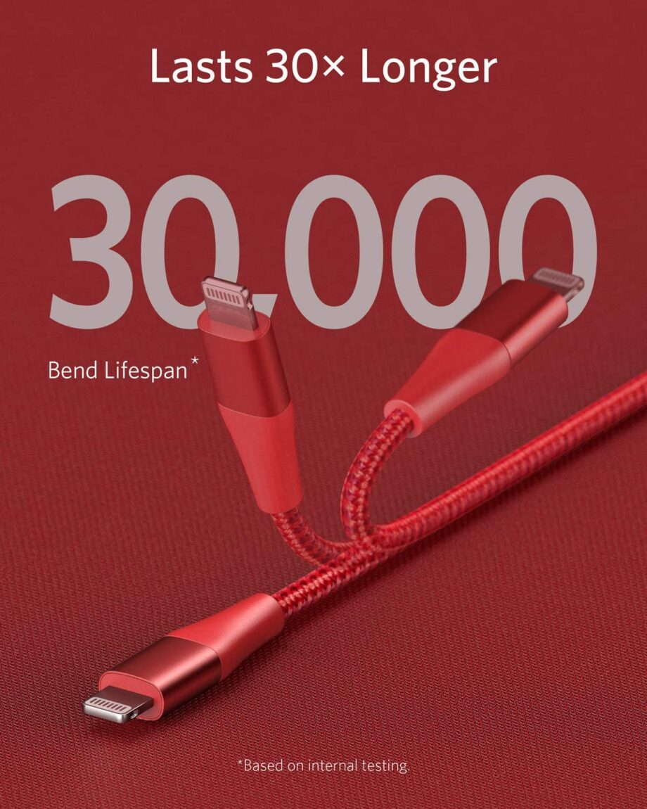 Anker Powerline+ II USB-C to Lightning Cable 0.9m – Red