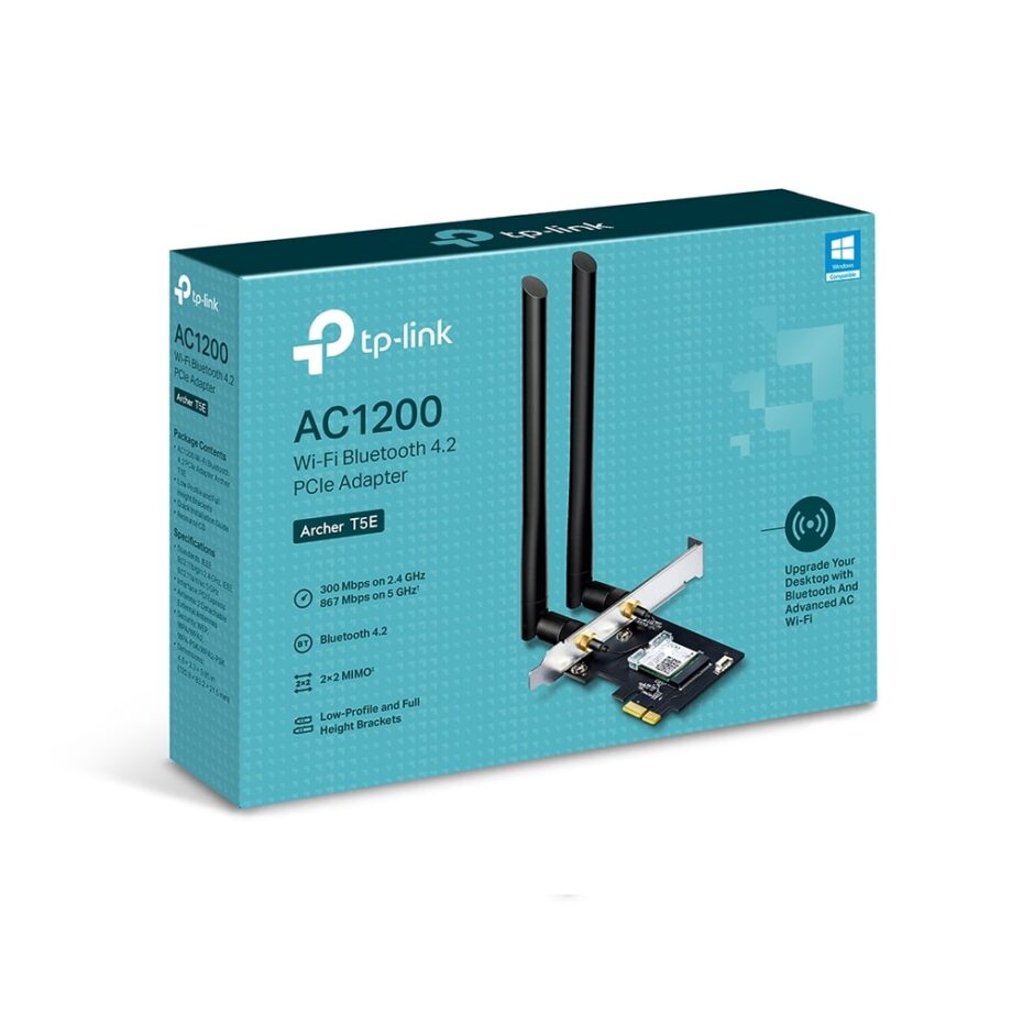 TP-Link AC1200 WiFi Bluetooth 4.2 PCIe Adapter (Archer T5E)