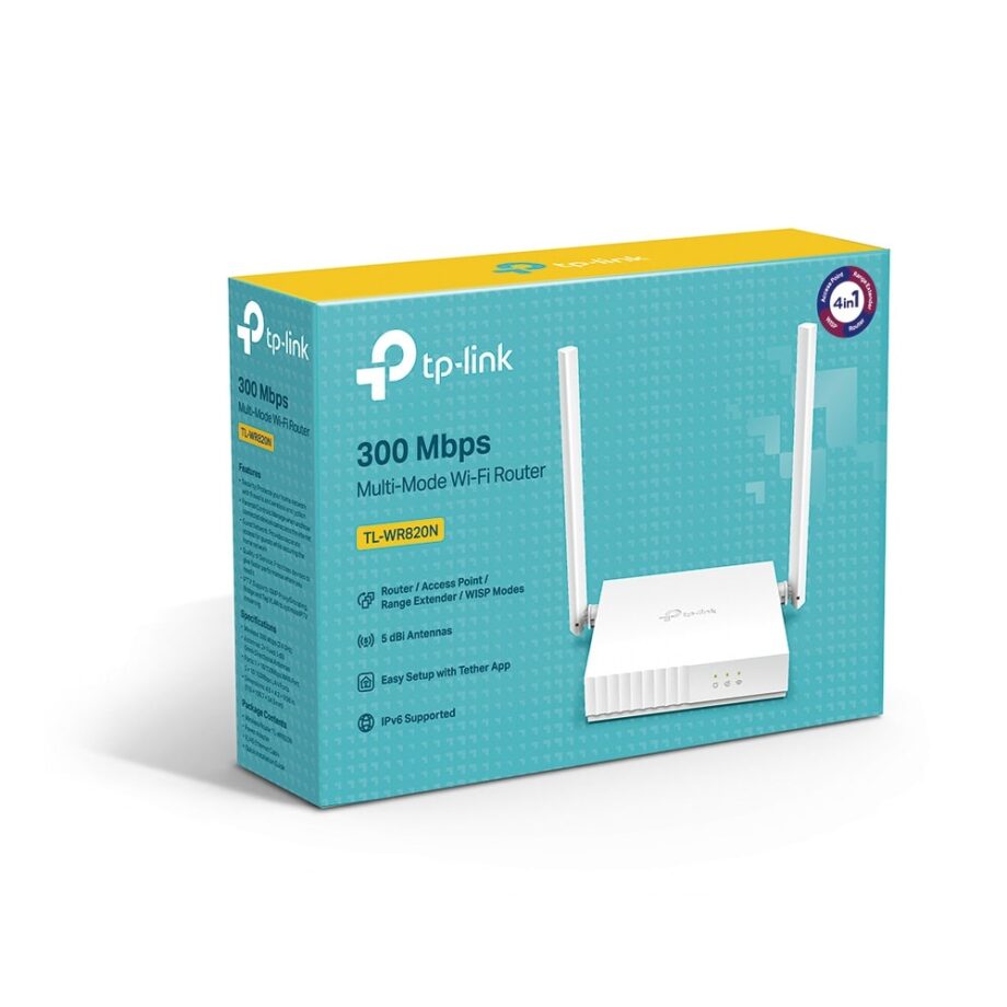 TP-Link 300Mbps Multi-Mode Wi-Fi Router (TL-WR820N V2)