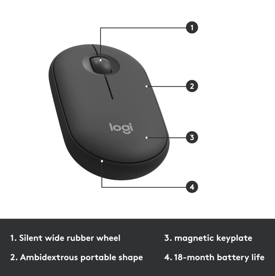 Logitech MK470 Slim Wireless Keyboard and Mouse Combo - Graphite