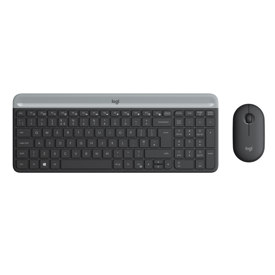 Logitech MK470 Slim Wireless Keyboard and Mouse Combo - Graphite