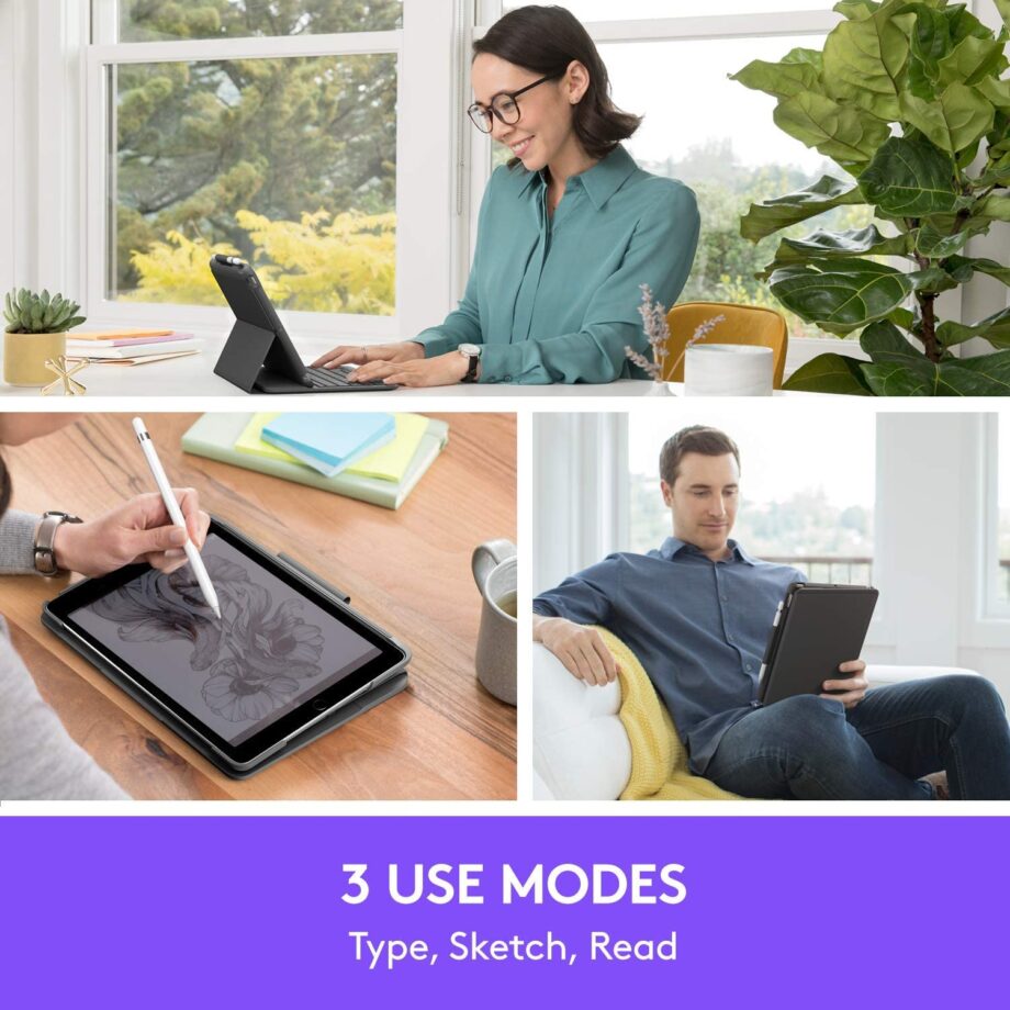 Logitech Slim Folio with wireless keyboard for iPad Air 3
