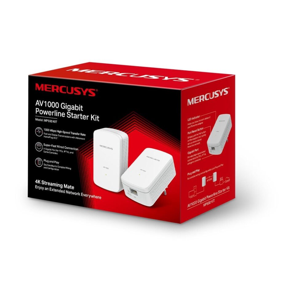 Mercusys MP500 KIT AV1000 Gigabit Powerline