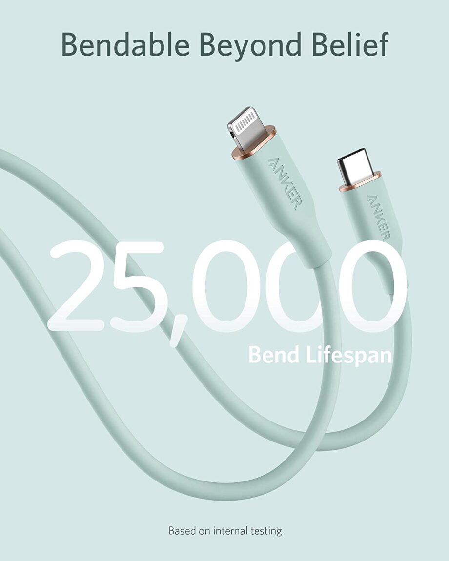 Anker Powerline III Flow USB C to Lightning Cable 1.8M – Green