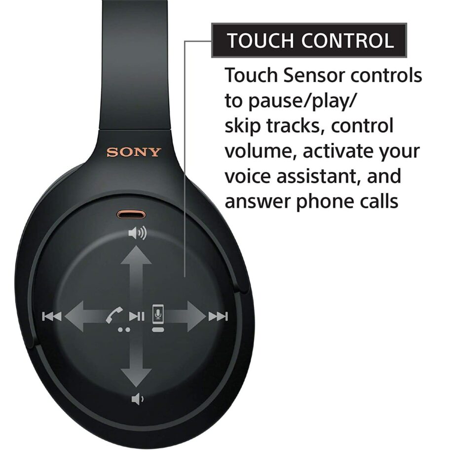Sony WH-1000XM4 Wireless Industry Leading Noise Canceling Overhead Headphones - Black