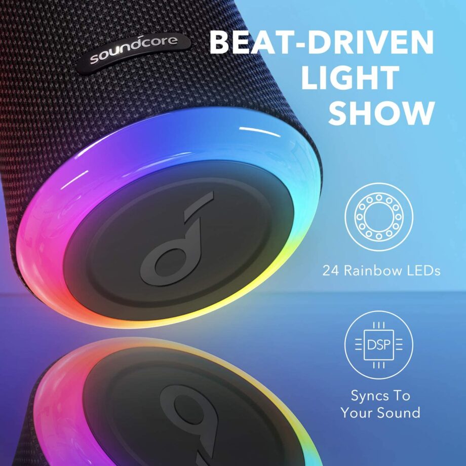 Anker Soundcore Flare 2 Bluetooth Speaker - Black