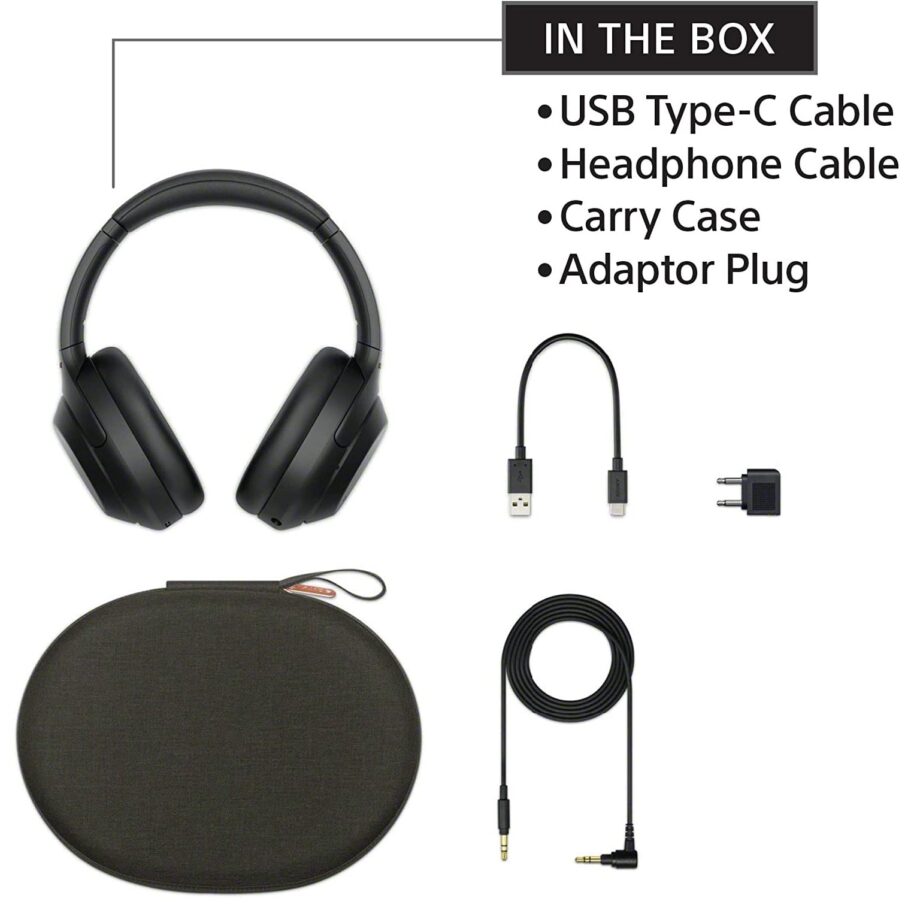 Sony WH-1000XM4 Wireless Industry Leading Noise Canceling Overhead Headphones - Black