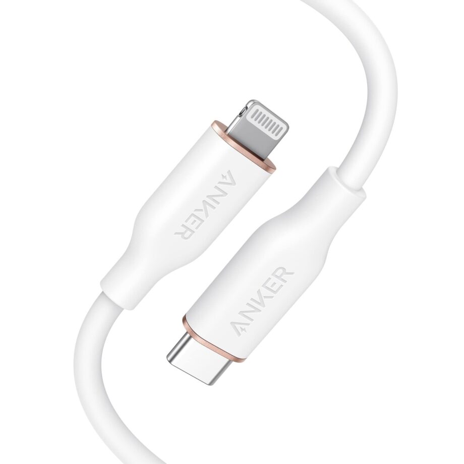 Anker Powerline III Flow USB C to Lightning Cable 1.8M – White