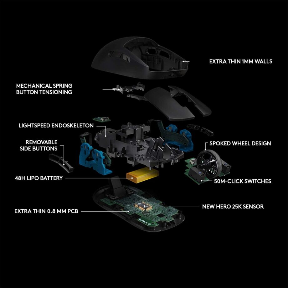 Logitech G PRO Wireless Gaming Mouse - Black