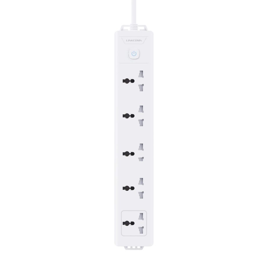 Linkcomn Power Strip 5-Sockets 3m-Power Cord – [LC-PS501]