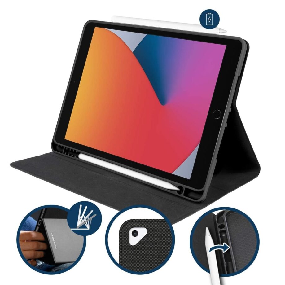 Tucano UP Plus Folio case for iPad 10.2" and iPad Air 10,5" - Black